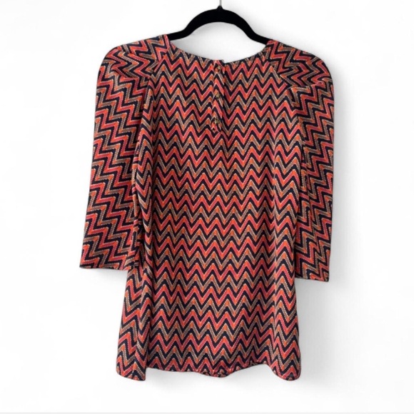 Zara Chevron Patterned Top - Picture 2 of 4